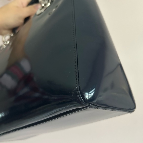 Lady Dior Patent Leather Blue Marine Circa 90s - Picture 11 of 12